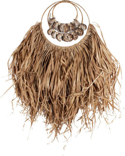 Raffia Shell Wall Decoration | Wand decoratie Wandhanger | Woondecoratie | Pole to Pole | 50 x 8 x 100cm