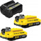 Stanley Fatmax SFMCK465D2S-QW - Combiset accuboormachine en slagschroevendraaier 18V - 2 accu's (2 stuks)