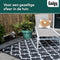 Gadgy Buitenkleed XL - 230x160 cm - Omkeerbaar - Weersbestendig - Zwart/Wit