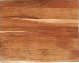 vidaXL - Bureaublad - rechthoek - natuurlijke - rand - 100x80x2,5 - cm - acaciahout