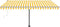 vidaXL - Luifel - handmatig - uittrekbaar - met - LED - 400x350 - cm - geel - en - wit