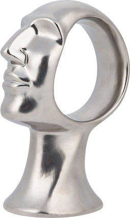 Beliani TAXILA - Decofiguur - Zilver - Keramiek