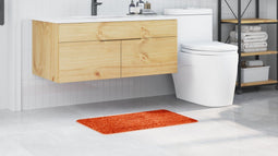 vidaXL - Badmat - Rechthoekig - Oranje - 50x80 - cm - van - Polypropeen - met - Antislip
