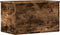 vidaXL - Opbergbox - 60x35x35 - cm - bewerkt - hout - gerookt - eikenkleurig