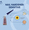 Herome Nagelverharder Sensitive - Nagelversterker Nagellak Nagelverzorging - maakt nagels sterk en biedt een milde verzorging - 10ml.