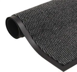 vidaXL - Droogloopmat - rechthoekig - getuft - 80x120 - cm - antraciet