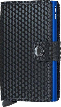 Secrid miniwallet special edition - Cubic - Zwart - Blauw
