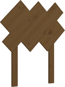 vidaXL - Hoofdbord - 72,5x3x81 - cm - massief - grenenhout - honingbruin