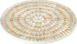 J-Line plateau Mozaeik - glas - zilver/goud - medium