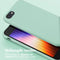 Selencia Hoesje Geschikt voor iPhone SE (2022) / SE (2020) Hoesje Met Koord - Selencia Siliconen hoesje met afneembaar koord - Turquoise