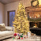 Coast kunstkerstboom 210 cm - geflockt winterdesign - 1684 takpunten - 300 warmwitte ledlampjes