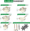 Just Perfecto 14 Delige Pannenset - Kookset met marmeren coating - Beige (14 delen)