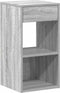 vidaXL - Nachtkastjes - 2 - st - met - lade - 35x34x66,5cm - grijs - sonoma - eikenkleur