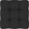 vidaXL - Palletkussen - 70x70x12 - cm - stof - zwart