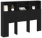 vidaXL - Hoofdbordkast - - - Zwart - Eiken, - 140x19x103,5 - cm, - Gemaakt - van - Bewerkt - Hout