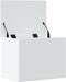 vidaXL - Opbergbox - 60x42x46 - cm - bewerkt - hout - wit