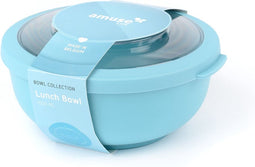 Amuse Life Snack Bowl - Snackdoosje - Vershouddoos met Tritan Deksel - Onverwoestbaar - 200 ml - Blauw