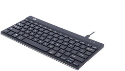 R-Go Tools RGOCOUSWLBL - Compact Toetsenbord - Ergonomisch met Pauze Indicator - Zwart