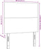 vidaXL - Hoofdbord - Simpel - Ontwerp - Donkergrijs - 80 - cm - Corduroy