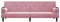 vidaXL - Slaapbank - met - armleuningen - fluweel - roze