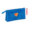 Superman - Alleshouder - 3 Compartimenten - Blauw 22 x 12 x 3 cm