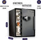 Masterlock LFW205TWC - Brandwerende Kluis - Cijferslot met Alarm - 60.3 x 47.2 x 49.1 cm - Zwart