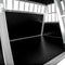 tectake® Aluminium Hondentransportbench - Trapeziumvormige Hondenbox - Licht en Stabiel - Zwart (104 x 90,5 x 69 cm)