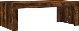 vidaXL - Salontafel - 102x50x36 - cm - bewerkt - hout - gerookt - eikenkleurig