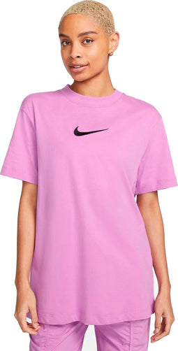 Nike Midi Swoosh T-shirt Dames Fuchsia Maat Xs