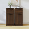 vidaXL - Dressoirs - 2 - st - 30x30x70 - cm - bewerkt - hout - bruin - eikenkleur