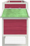 vidaXL - Kippenhok - 204x50x84 - cm - massief - grenenhout - rood