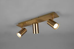 TRIO MARLEY - Spot - 3x GU10 3W - Oud messing