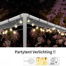 Ceruzo Feestverlichting - 16 meter - 80 LED - Warm Wit