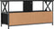 vidaXL - Tv-meubel - 90x33x45 - cm - bewerkt - hout - en - ijzer - zwart