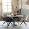 Light & Living Jaimy Eetkamerstoel - Donkergrijs/Zwart - 61 x 53.5 x 77cm