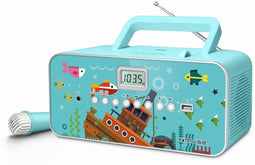 Muse M-29KB - Draagbare Radio/CD-speler - MP3-compatibel met AUX en USB - Multicolor