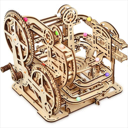 ACROPAQ - 3D Houten Marmer Doolhof Puzzels - Mechanische Modelbouwset voor Volwassenen - Lijmvrij - Houten Puzzels - 3D Puzzel - Houten Puzzel - PUZ3D7