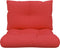 vidaXL - Palletkussens - 2 - st - stof - rood