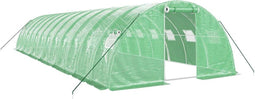 vidaXL - Tuinkas - met - stalen - frame - 48 - m² - 12x4x2 - m - groen