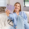 imoshion Hoesje Geschikt voor Samsung Galaxy S24 Ultra Hoesje Met Pasjeshouder - imoshion Design Bookcase smartphone - Meerkleurig / Purple Marble