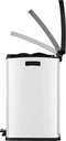 EKO Rejoice - Pedaalemmer - 30 liter - Soft Close - Wit