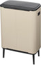 Brabantia Bo Touch Bin Hi Prullenbak - 60 liter - Soft-touch openingssysteem - Soft Beige