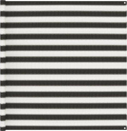 vidaXL - Tenttapijt - 200x200 - cm - antracietkleurig - en - wit