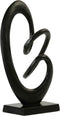Light & Living Ornament Eddy - Zwart - 20x20x34cm - Modern - Sinterklaas cadeau - Sinterklaas cadeautjes - Cadeau vrouw - Cadeau man - Cadeau voor haar - Cadeau voor hem - Sint cadeau - Sint kado - Kado man - Kado vrouw
