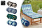 Home & Comfort - Oprolbaar ligmatras - 60 x 180 cm - Katoen - Stripe Beach House Blue