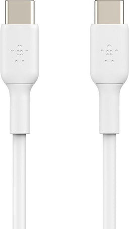 Belkin CAB003BT2MWH - USB-C naar USB-C kabel - 2m - 12W opladen - Wit