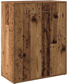 vidaXL - Dressoir - 60x30x75 - cm - bewerkt - hout - oud - houtkleurig