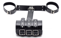 Strict Arm Binder Bondage Harnas Met Boeien