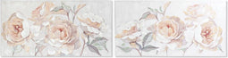 Schilderij DKD Home Decor 120 x 3 x 60 cm Blommor Shabby Chic (2 Stuks)