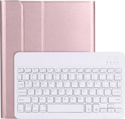 Lunso - afneembare Keyboard hoes (verlicht) - Geschikt voor iPad Pro 11 inch (2020) - Rose Goud